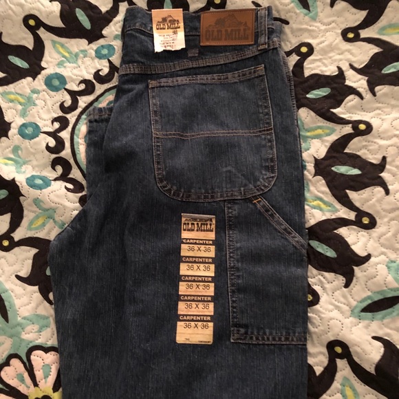 old mill men's carpenter jeans